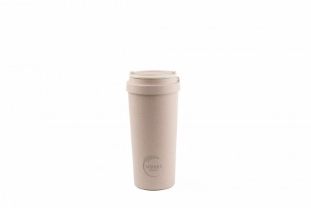 Termokopp av risskall, rosa 500ml. 100% naturlig