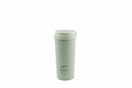 Termokopp av risskall, blå 500ml. 100% naturlig